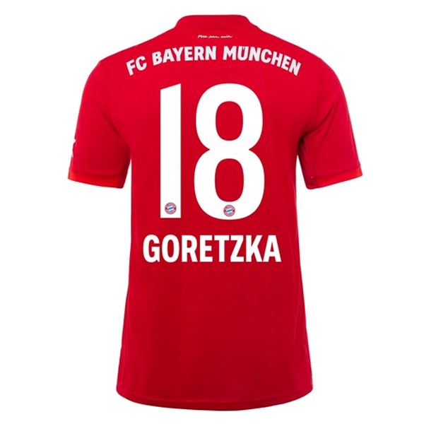 Camiseta Bayern Munich NO.18 Goretzka Primera 2019-2020 Rojo